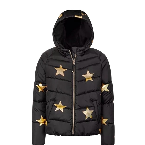 Rothschild Other - S. Rothschild Black Puffer Jacket with Gold Stars